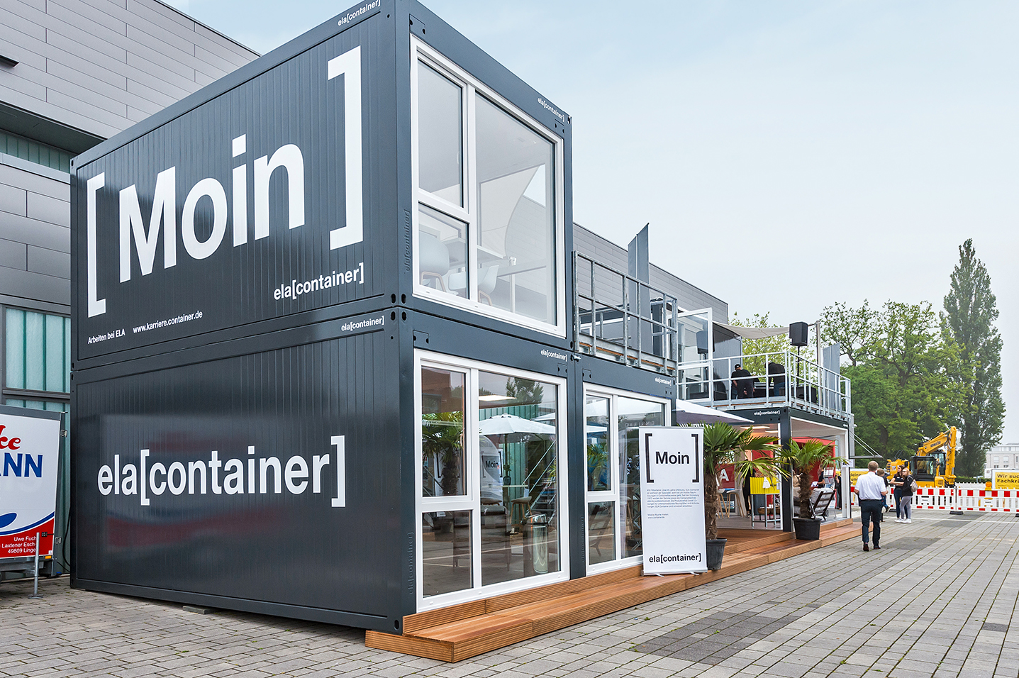 ELA Container - Containeranlage erregt Aufsehen als Messestand