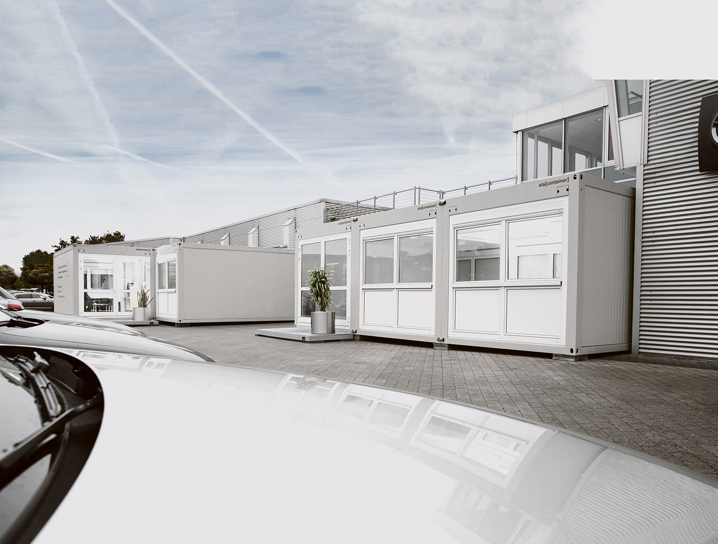 ELA Container - Containeranlage als flexibler Verkaufsraum für Fahrzeuge