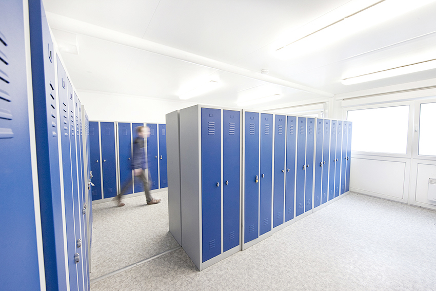 ELA Container - Umkleiden blau