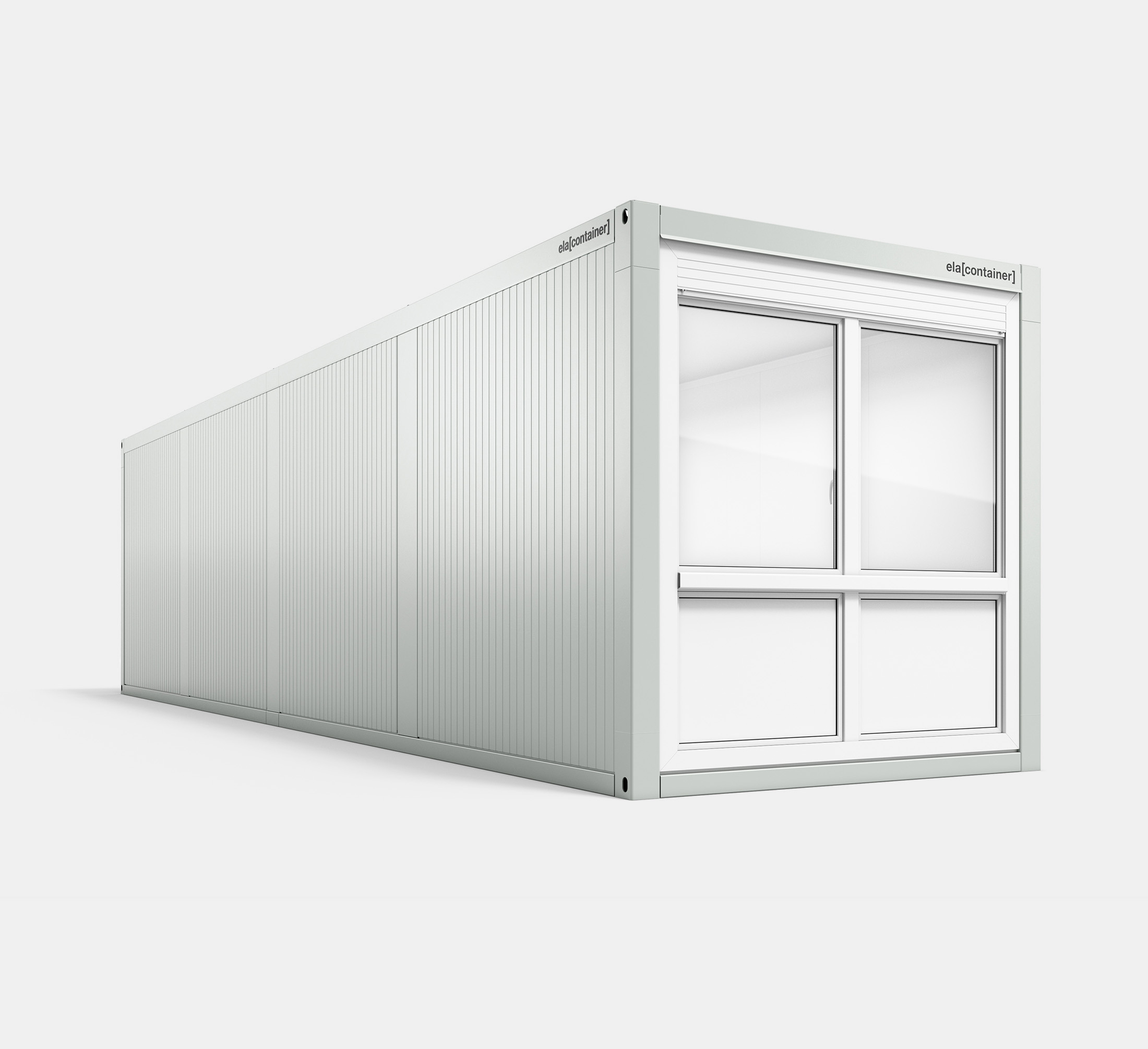 Leichtbaucontainer nach Maß in 12 × 3 m