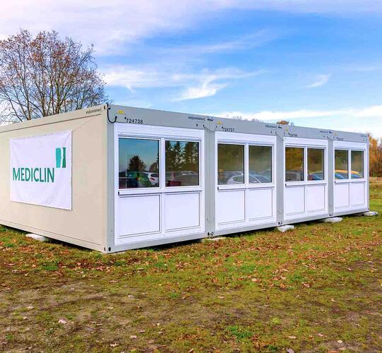 ELA Container zur Erweiterung der Mediclin Seepark Klinik