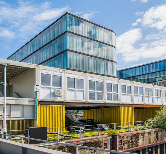 Containeranlage von außen