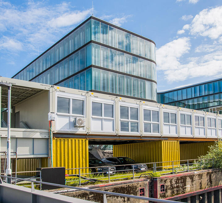Containeranlage von außen