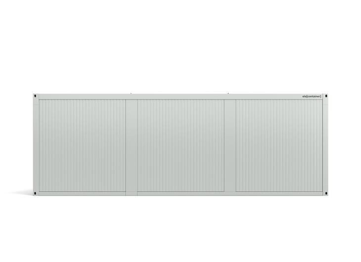Leichtbaucontainer nach Maß der Engineering Seitenansicht in 9 × 3 m