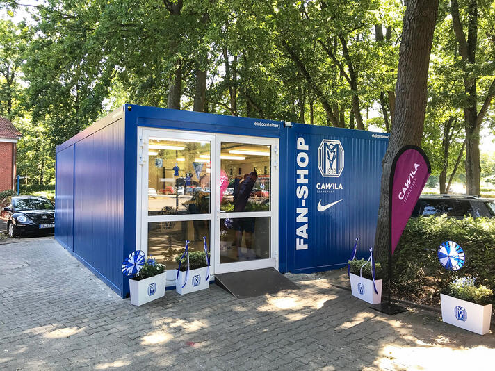 ELA Container - Sonderlackierung in Vereinsfarbem