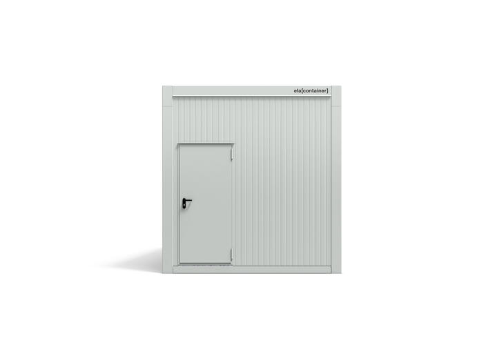 Leichtbaucontainer nach Maß Frontansicht mit Tür