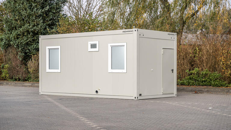 Schwarz Weiß Container Anlage zur Miete