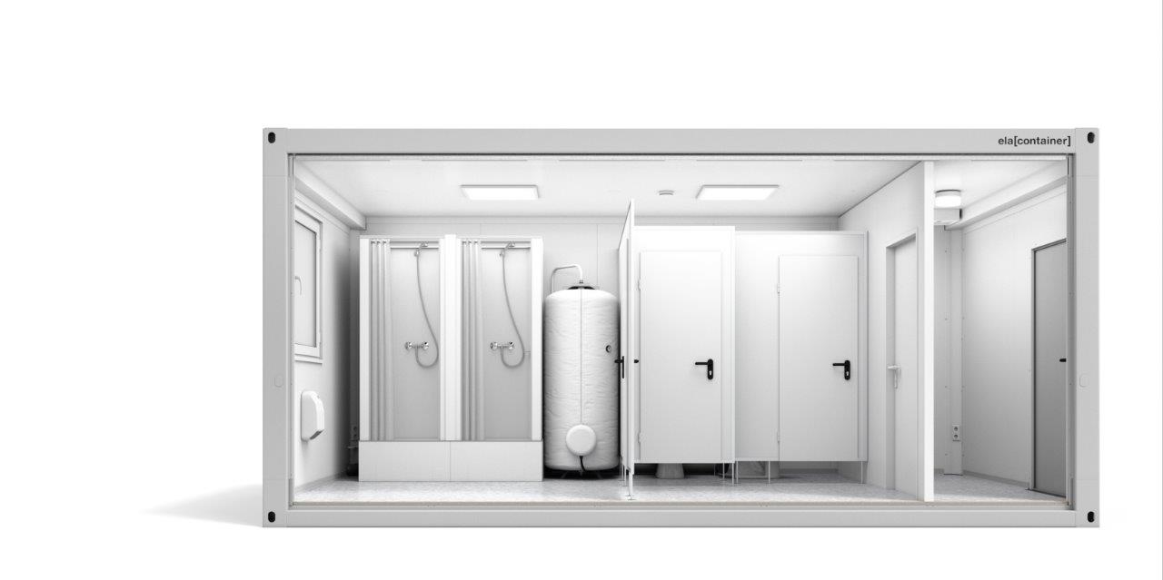 ELA Container - Warmwasserspeicher im Sanitärcontainer