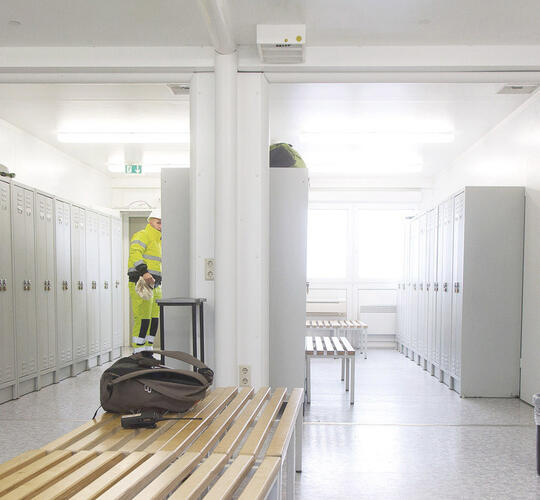 ELA Container - Umkleide weiß