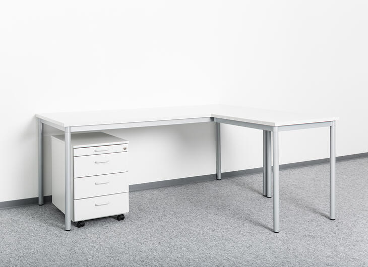 ELA Container - Schreibtisch Winkelkombination