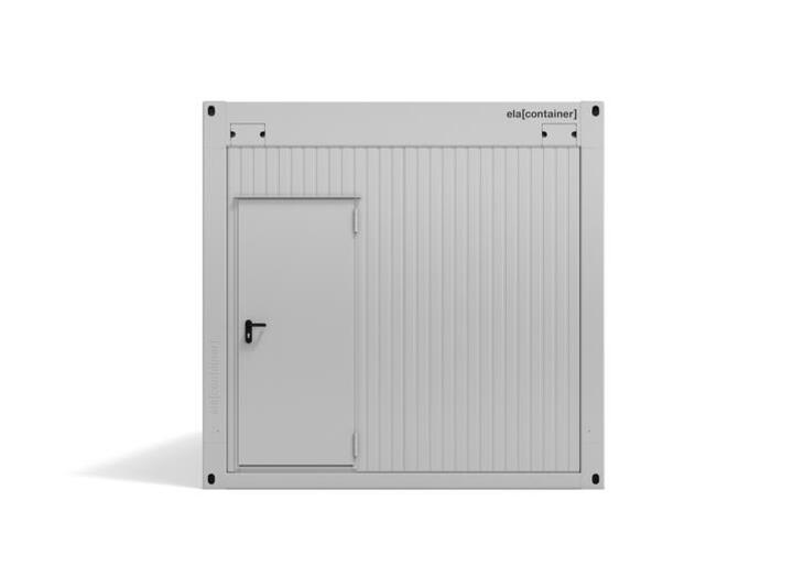ELA Container - Ansicht Stirnseite Tür 1