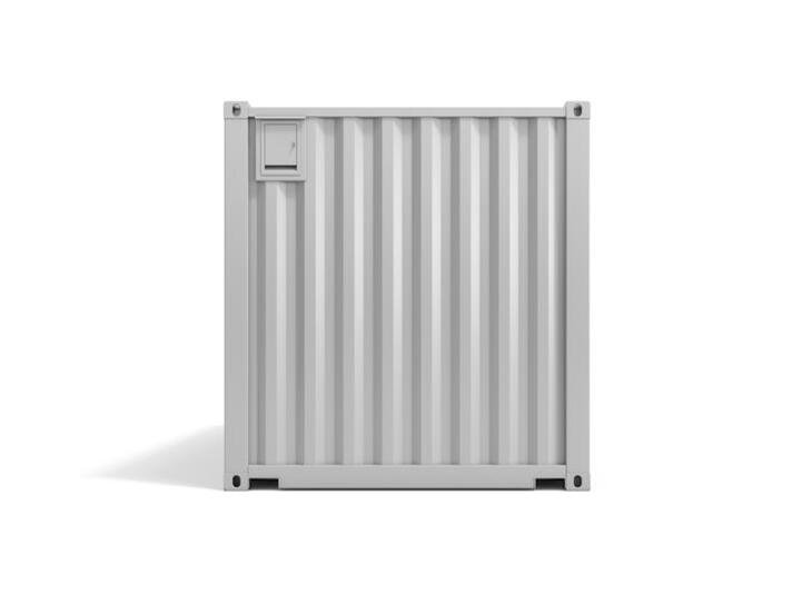 ELA Lagercontainer ELA Container - Lagercontainer Außenansicht Stirnseite hinten