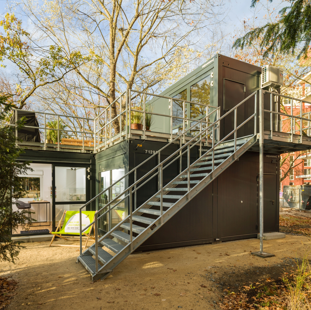 ELA Container als Showroom in Mainwald