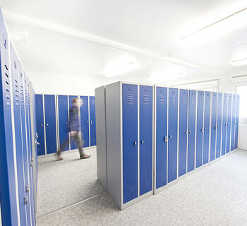 ELA Container - Umkleiden blau