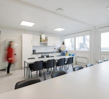 Aufenthaltscontainer mit Kantine