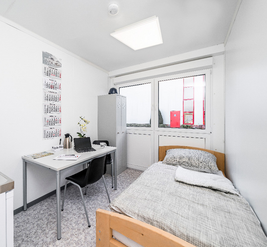 ELA Wohncontainer inkl. Bett, WC und Dusche