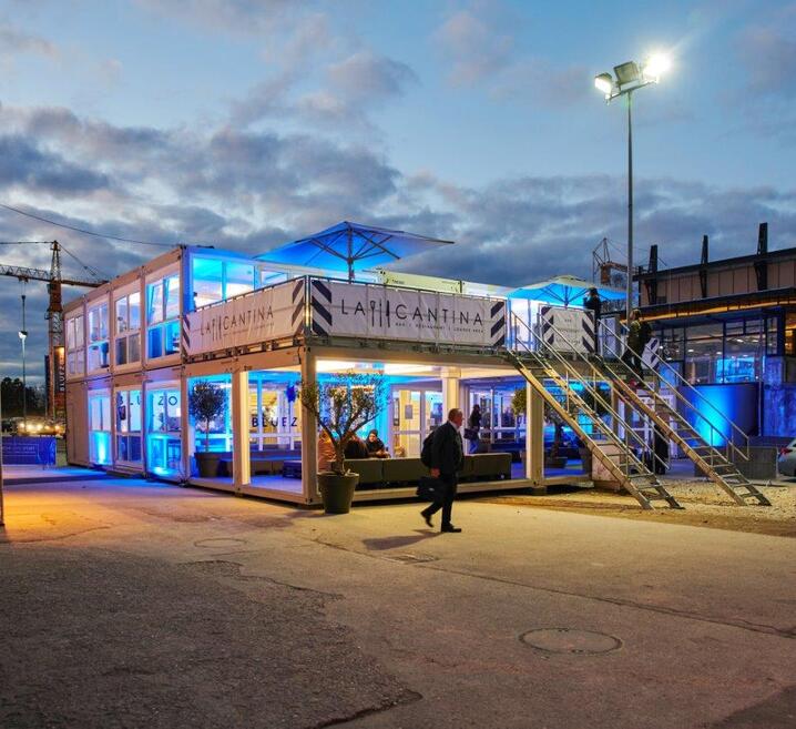 ELA Container - Empfang Lounge Textilmesse München