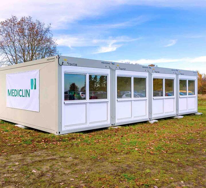 ELA Container zur Erweiterung der Mediclin Seepark Klinik