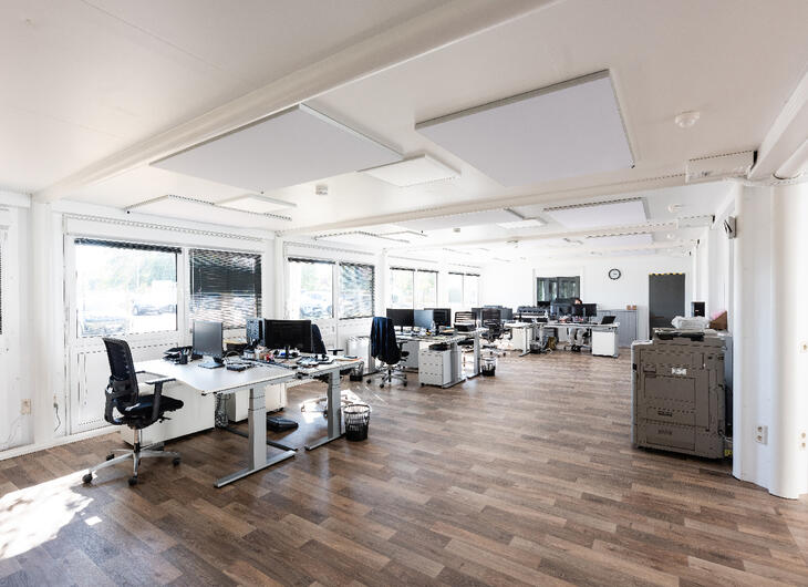 Großraumbüro von innen