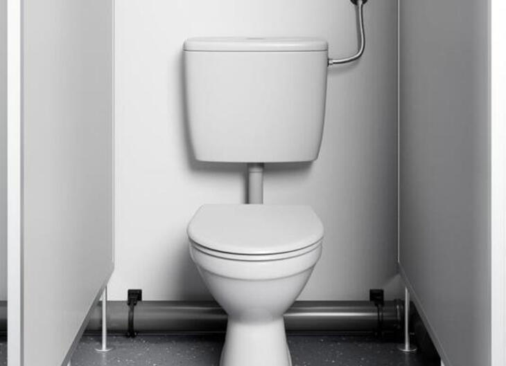 Toilette im Sanitärcontainer