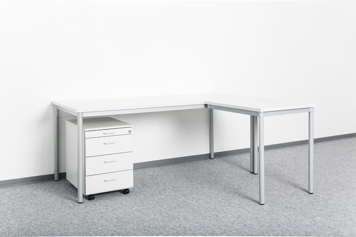 ELA Schreibtisch Winkelkombination ELA Container - Schreibtisch Winkelkombination