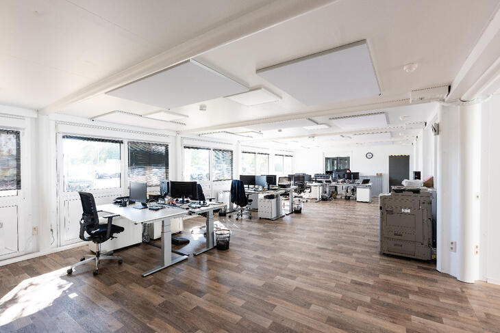 Großraumbüro von innen