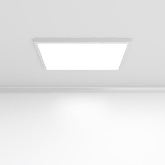 LED Panel im Sanitärcontainer an der Decke