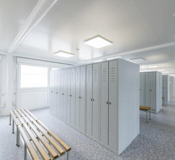 Aufenthaltsraum Umkleidekabine