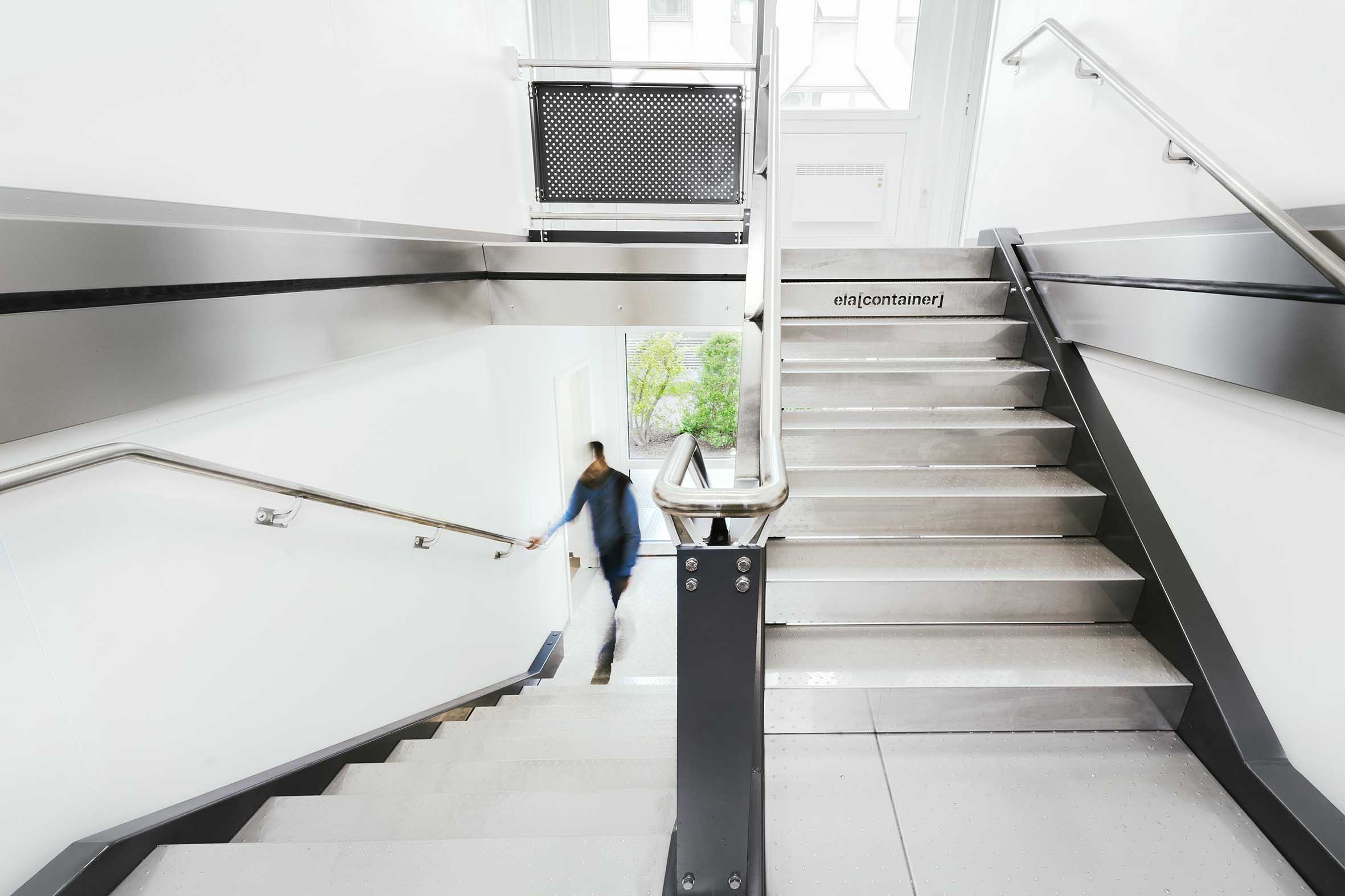 Trappemodul forbinder de to etager