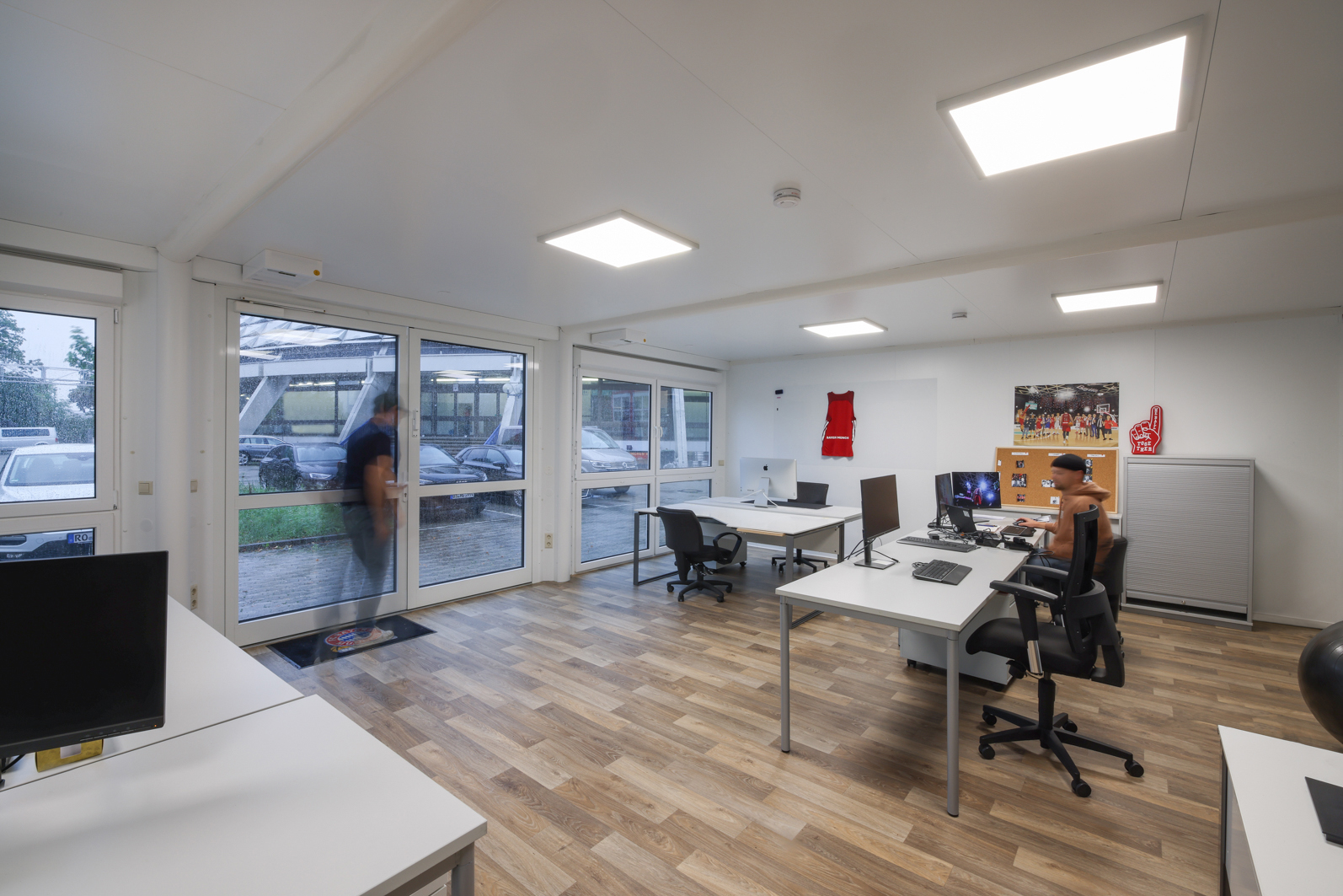 Indenfor i FC Bayern Münchens kontoranlæg