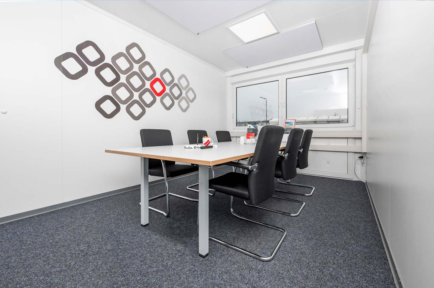 Mødelokale i modulbygningen