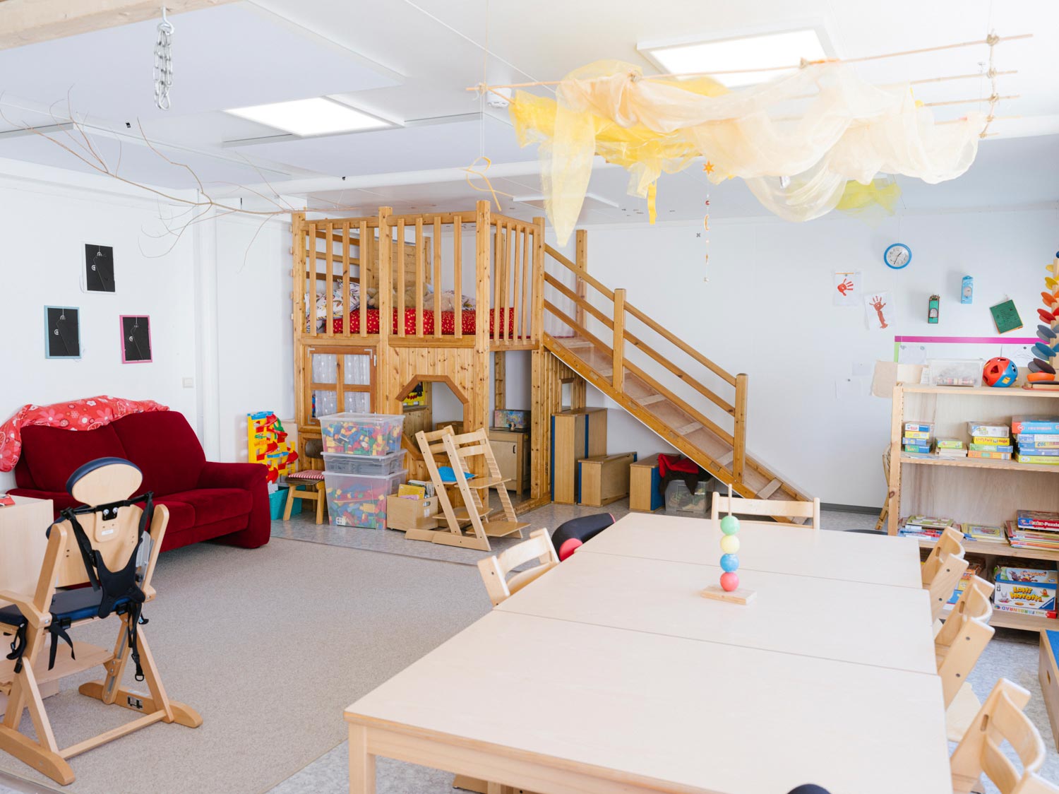 Store indendørs områder til leg og kreativitet