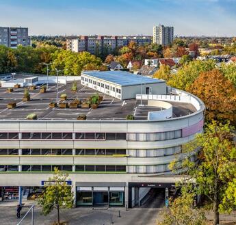 ELA Container - modulær rumløsning, Gropius Passagen, Berlin, luftfoto