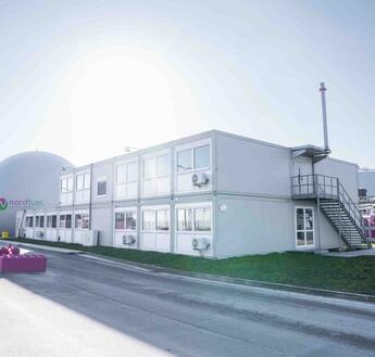 Nordfeuls midlertidige kontorbygning