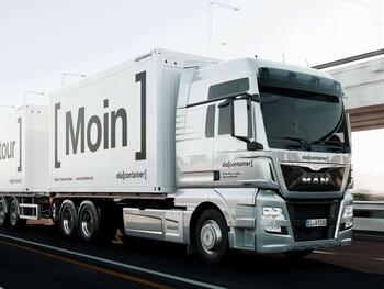 Lastbil til transport af moduler