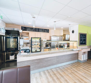 ELA Container - rumløsning indrettet som salgslokale til kantiner