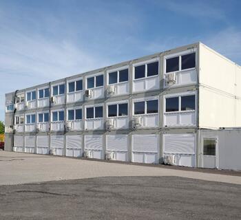 Modulanlæg i tre etager