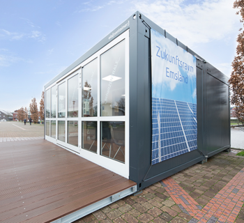 Udstillingslokaler bestående af moduler