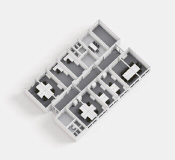 Modulbygning set ovenfra