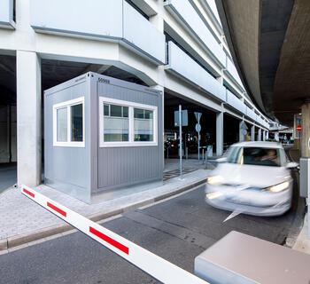 Portvagtsmodul i Düsseldorf Lufthavn