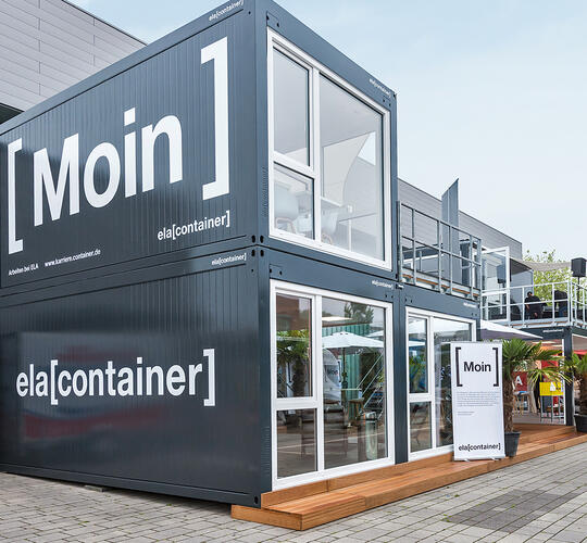 ELA Container - rumløsning vækker opsigt som messestand