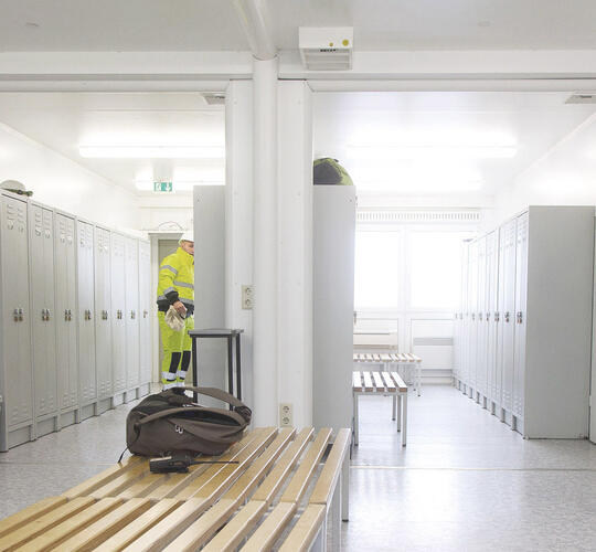 ELA Container - Umkleide weiß