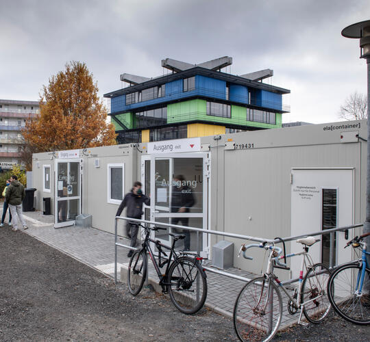 Moduler fra ELA indrettet som kantine