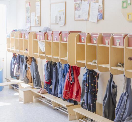 Garderobe til de yngste børn