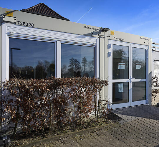 Restaurantmoduler i lysegrå