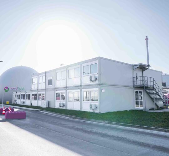 Nordfeuls midlertidige kontorbygning