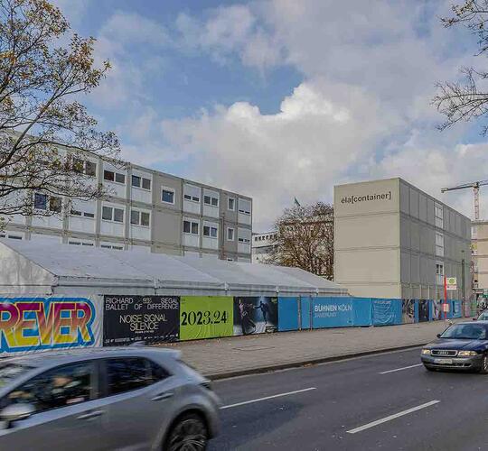 To modulanlæg på fire etager