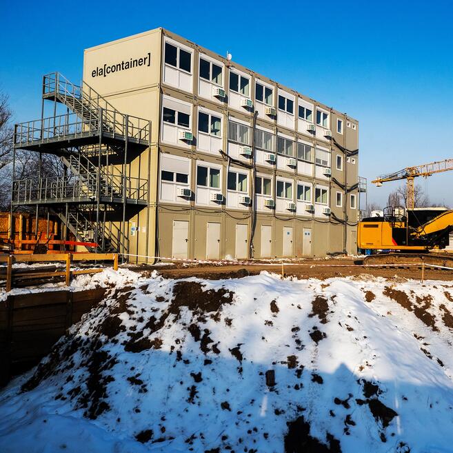 Modulbyggeri i fire etager