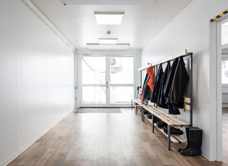 Moduler med indgang og korridor