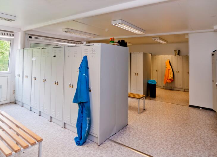 Omklædningsskure til byggebranchen